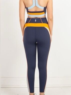 Free People FP Movement, Colorblock In It To Win It 7/8 Leggings, Size Small